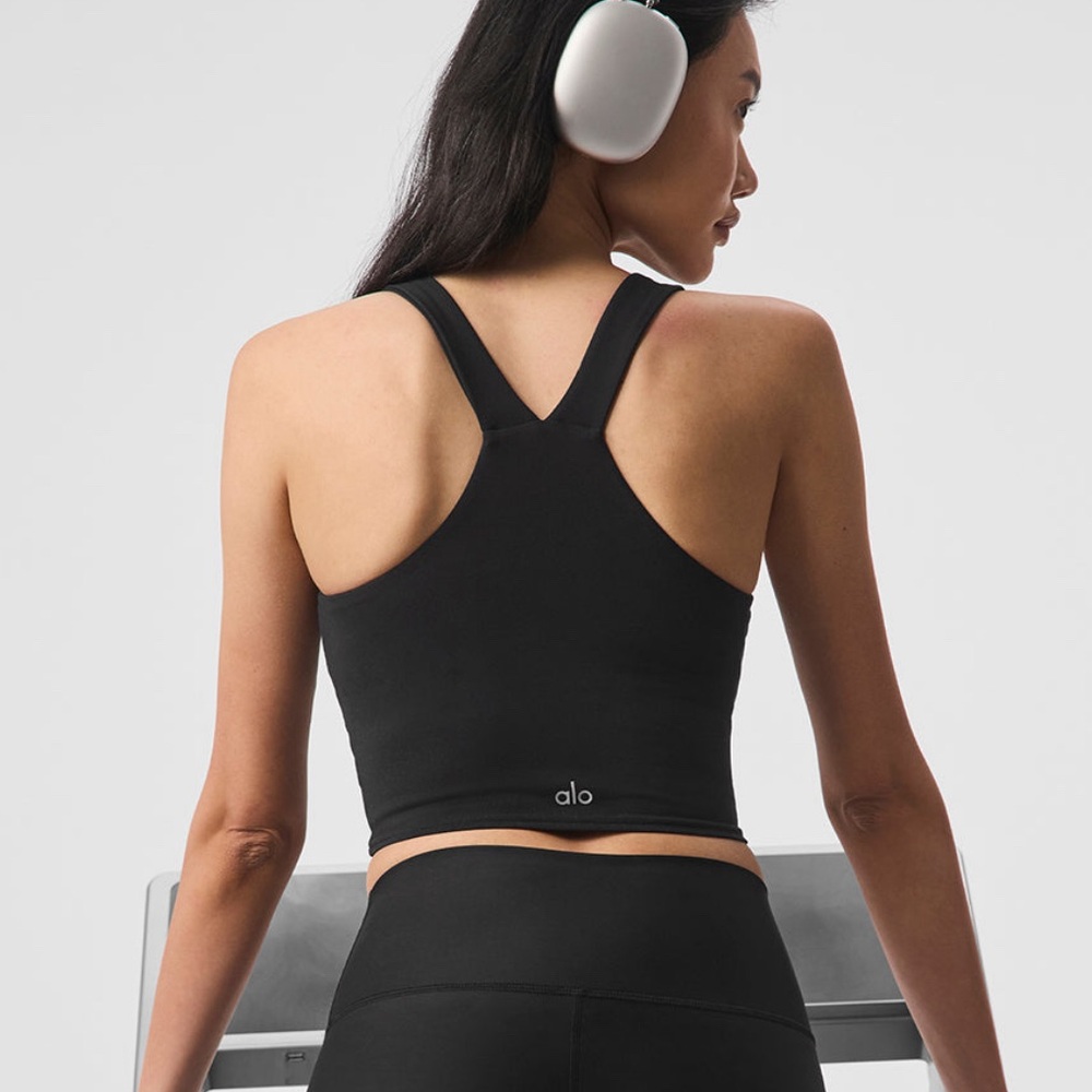 Alo Yoga Airbrush Real Bra Tank - Black